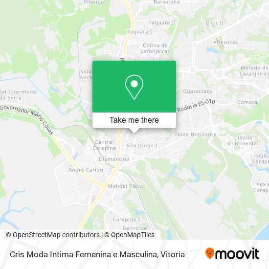 Cris Moda Intima Femenina e Masculina map