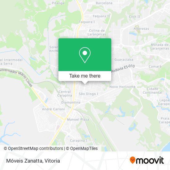 Móveis Zanatta map