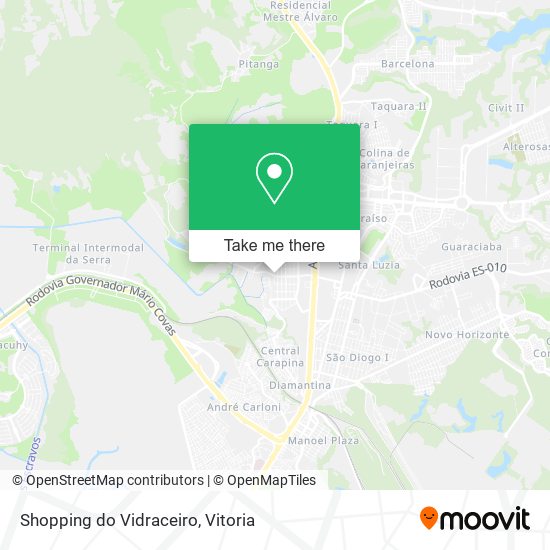 Shopping do Vidraceiro map