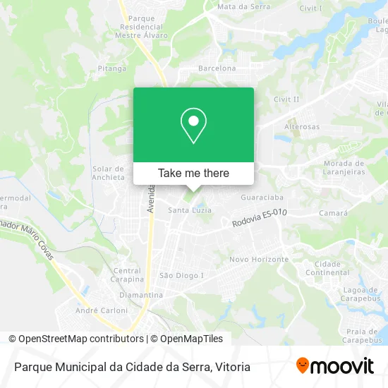 Parque Municipal da Cidade da Serra map