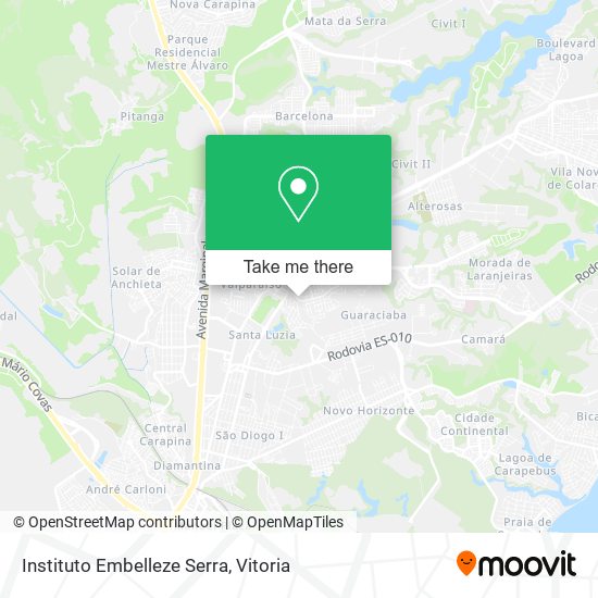 Instituto Embelleze Serra map