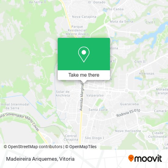 Madeireira Ariquemes map