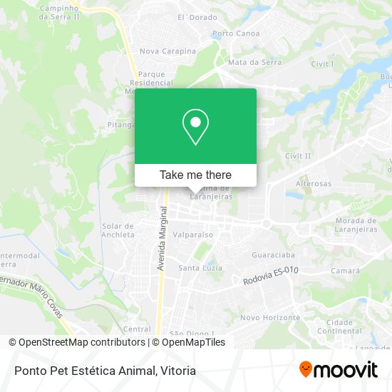 Ponto Pet Estética Animal map