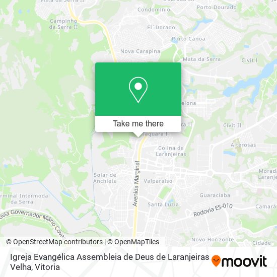 Igreja Evangélica Assembleia de Deus de Laranjeiras Velha map