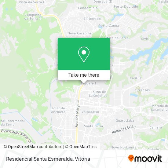 Residencial Santa Esmeralda map