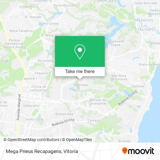 Mega Pneus Recapagens map