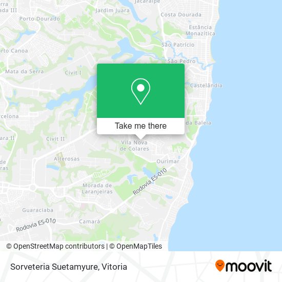 Sorveteria Suetamyure map