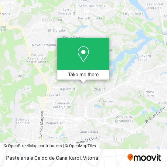 Pastelaria e Caldo de Cana Karol map