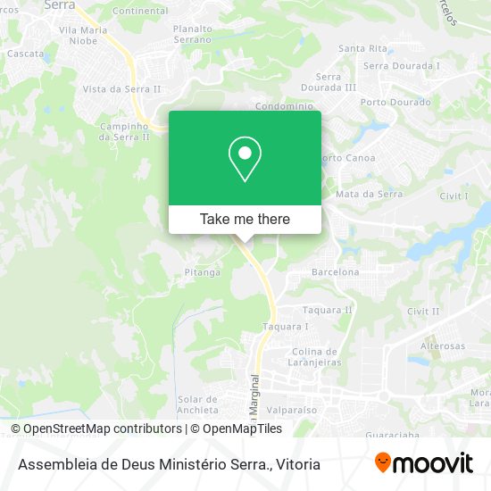 Assembleia de Deus Ministério Serra. map