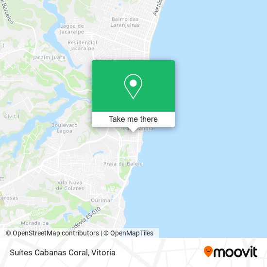 Suítes Cabanas Coral map