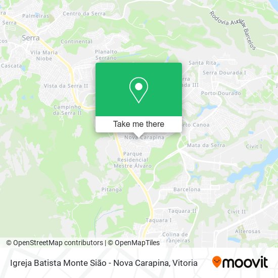 Igreja Batista Monte Sião - Nova Carapina map