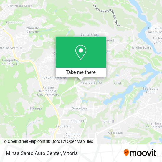 Minas Santo Auto Center map
