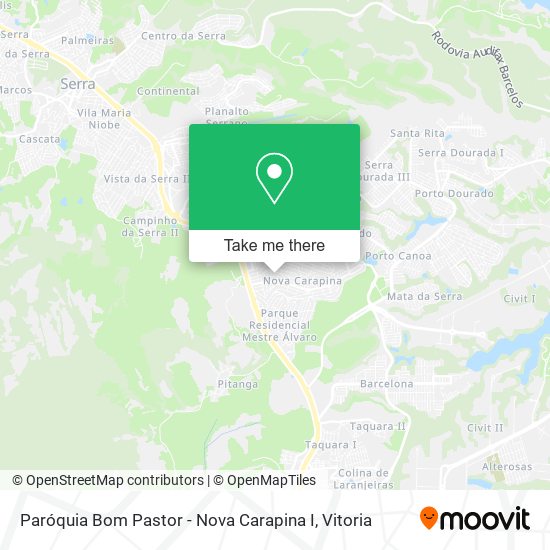 Paróquia Bom Pastor - Nova Carapina I map