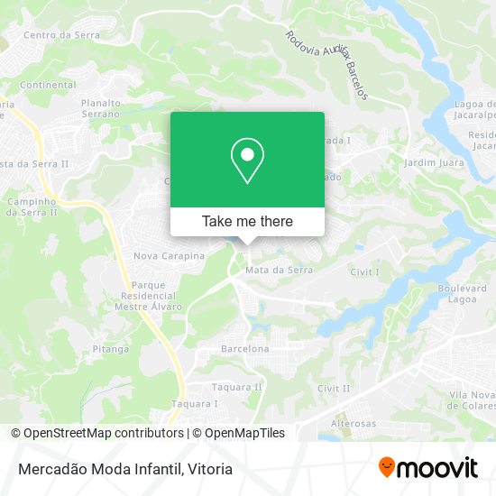 Mercadão Moda Infantil map