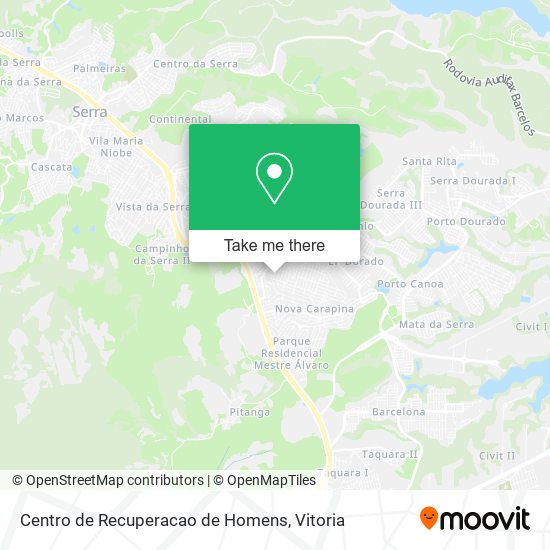 Centro de Recuperacao de Homens map