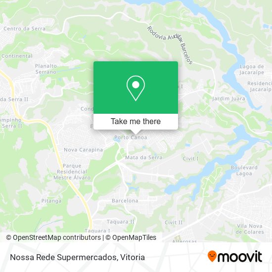 Nossa Rede Supermercados map