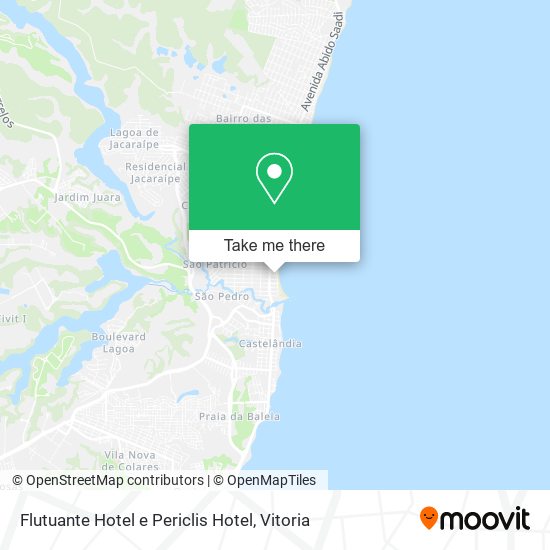 Flutuante Hotel e Periclis Hotel map