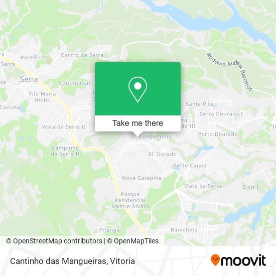 Cantinho das Mangueiras map