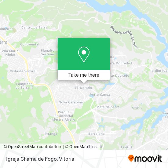 Igreja Chama de Fogo map