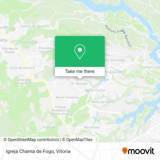 Igreja Chama de Fogo map