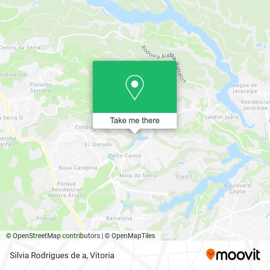 Silvia Rodrigues de a map