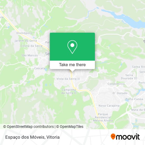 Espaço dos Móveis map