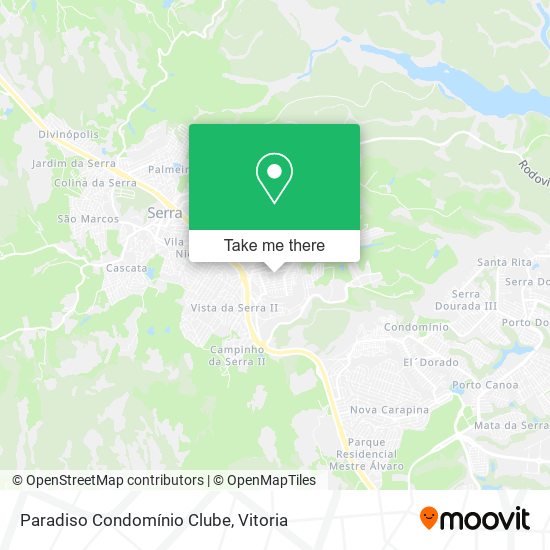 Paradiso Condomínio Clube map