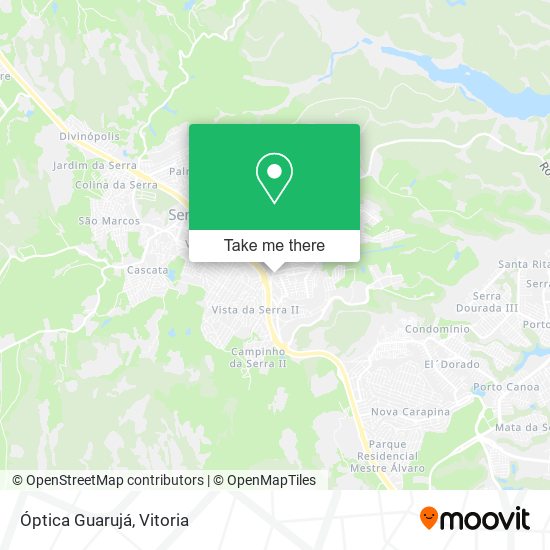 Óptica Guarujá map