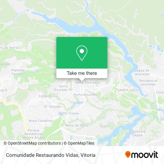 Comunidade Restaurando Vidas map