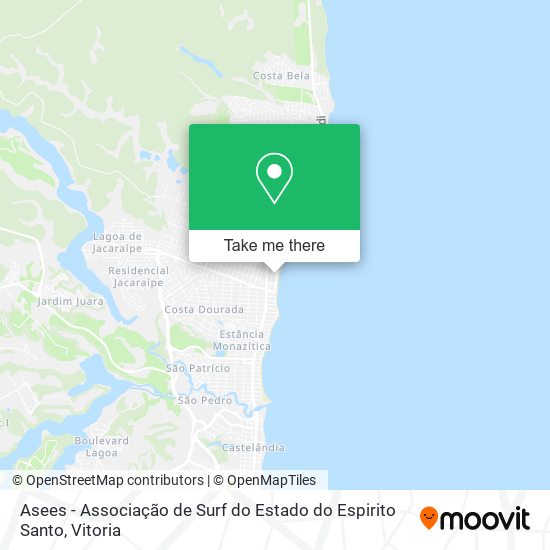 Asees - Associação de Surf do Estado do Espirito Santo map