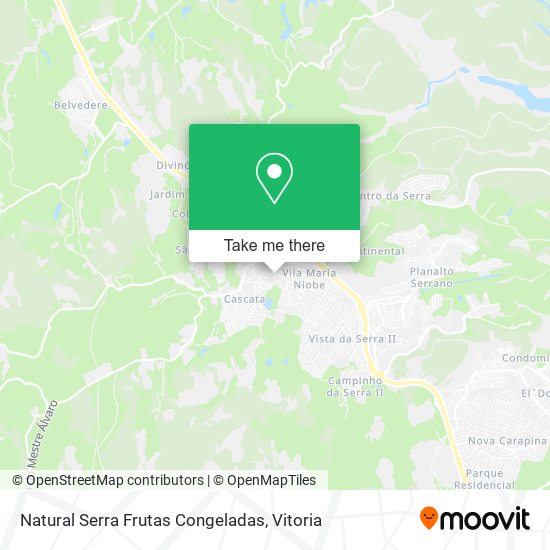Natural Serra Frutas Congeladas map