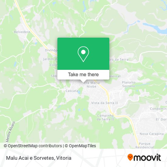 Malu Acai e Sorvetes map