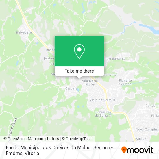 Fundo Municipal dos Direiros da Mulher Serrana - Fmdms map