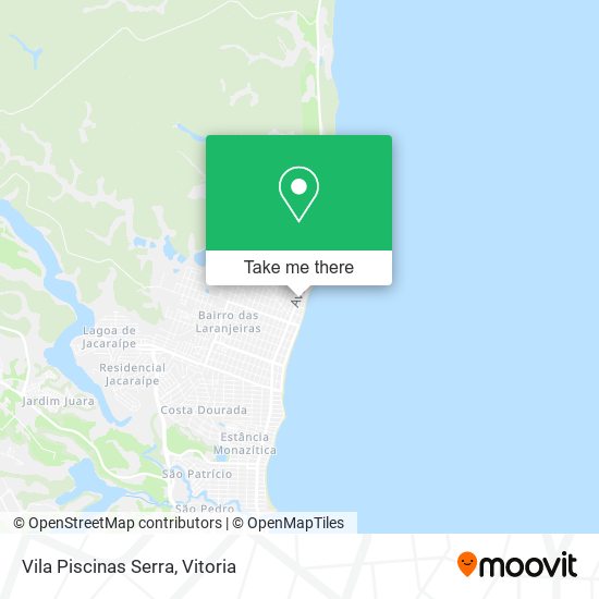 Vila Piscinas Serra map
