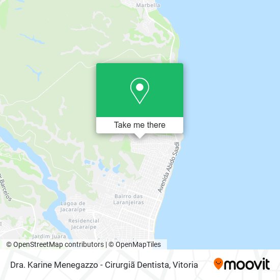 Dra. Karine Menegazzo - Cirurgiã Dentista map