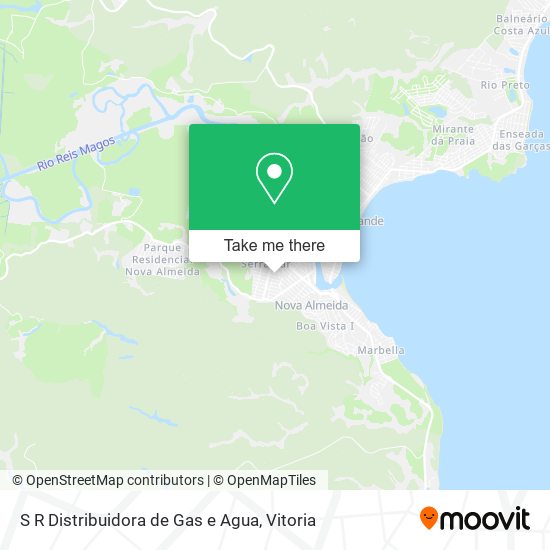 S R Distribuidora de Gas e Agua map