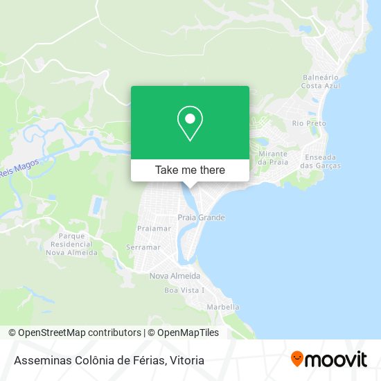 Asseminas Colônia de Férias map