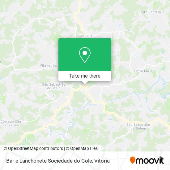 Bar e Lanchonete Sociedade do Gole map