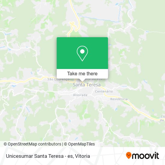 Unicesumar Santa Teresa - es map