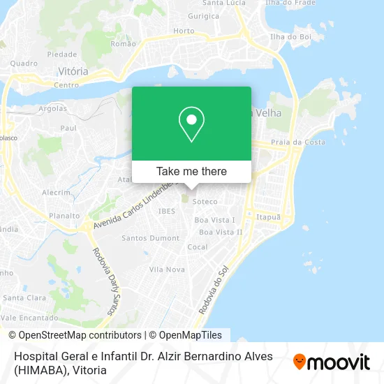 Hospital Geral e Infantil Dr. Alzir Bernardino Alves (HIMABA) map