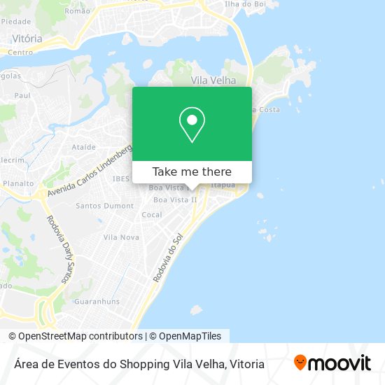 Mapa Área de Eventos do Shopping Vila Velha