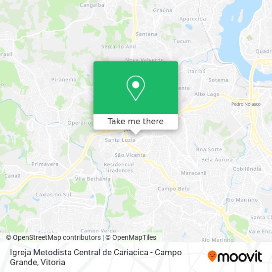 Igreja Metodista Central de Cariacica - Campo Grande map