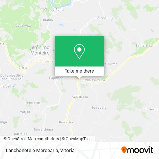 Lanchonete e Mercearia map