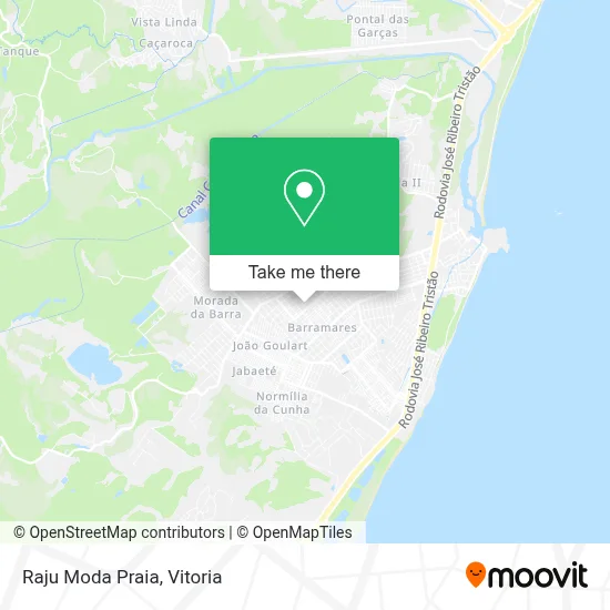 Raju Moda Praia map