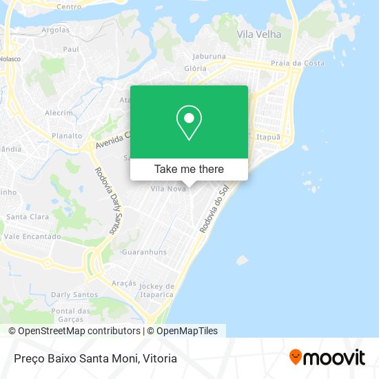 Preço Baixo Santa Moni map