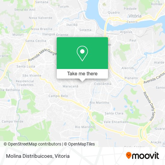 Molina Distribuicoes map