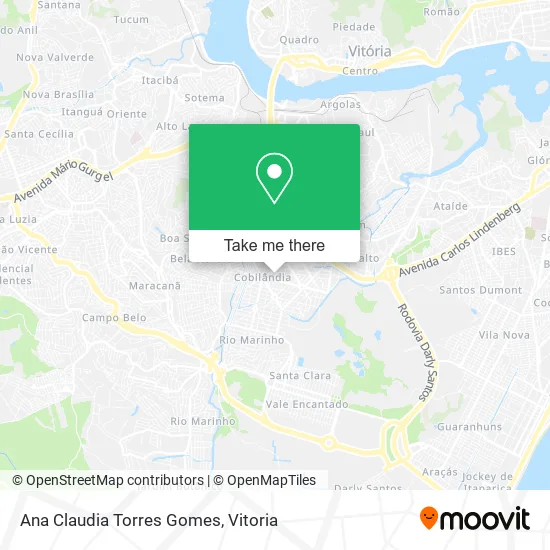 Ana Claudia Torres Gomes map