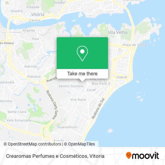 Crearomas Perfumes e Cosméticos map