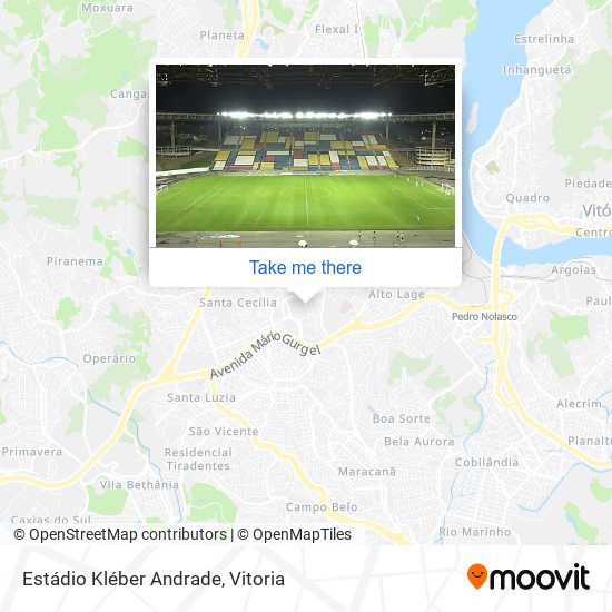 Estádio Kléber Andrade map