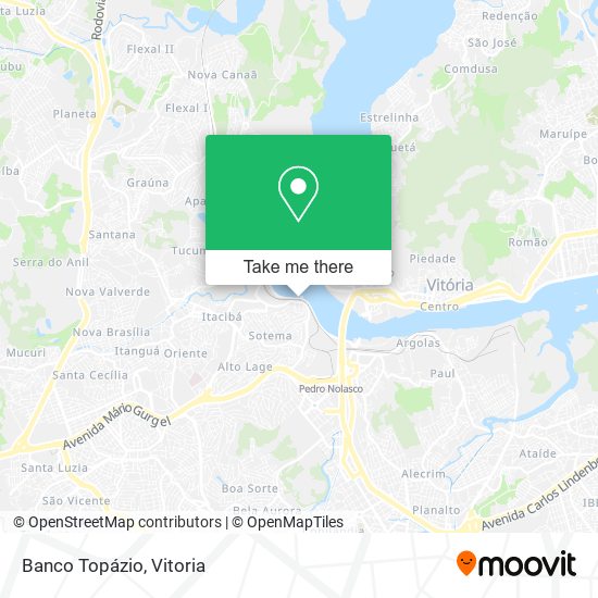 Banco Topázio map